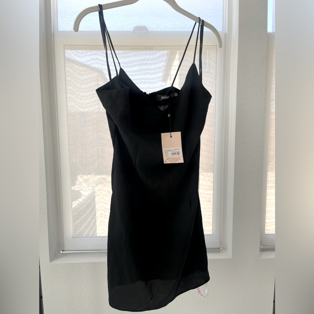 MISSGUIDED V-Neck Cami Strap Slip Dress XS size 0
